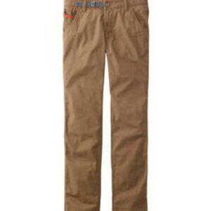 L.L. Bean Men's Brown Chinos with grey Belt